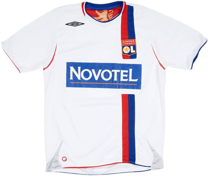 2008-09 Lyon Home Shirt Juninho #8 - 6/10 - (M)