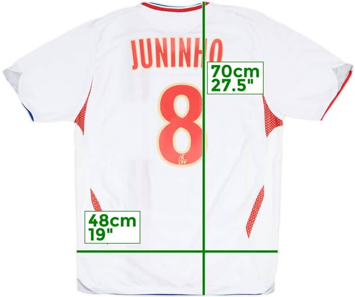 2008-09 Lyon Home Shirt Juninho #8 - 6/10 - (M)