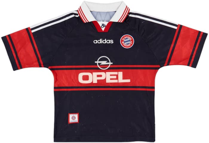 1997-99 Bayern Munich Home Shirt Elber #9 - 6/10 - (XL.Boys)