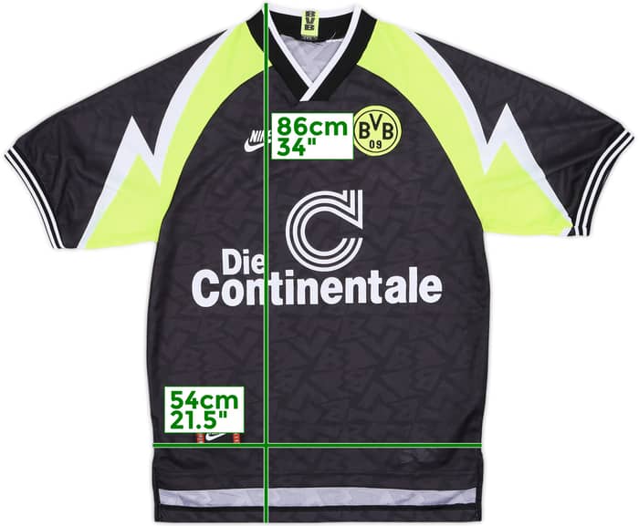 1995-96 Borussia Dortmund Away Shirt - 8/10 - (XL.Boys)