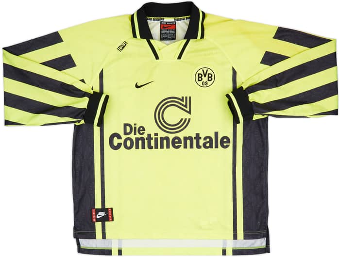 1996-97 Borussia Dortmund Home L/S Shirt Sousa #19 - 9/10 - (XXL)