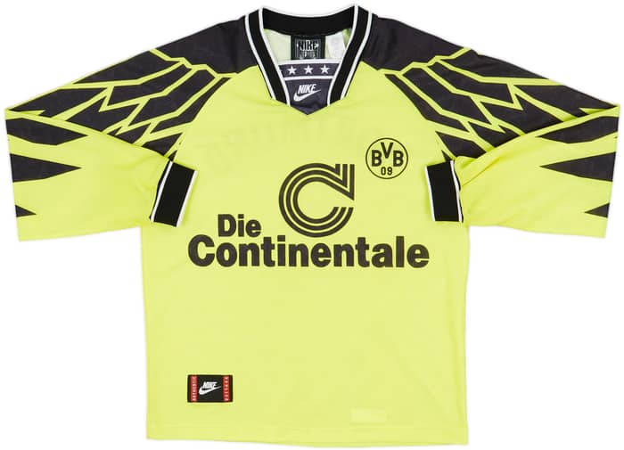 1994-95 Borussia Dortmund Home L/S Shirt - 8/10 - (S)