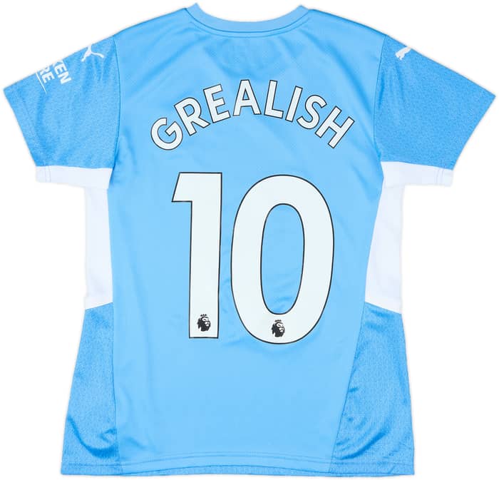 2021-22 Manchester City Home Shirt Grealish #10 - 7/10 - (Women's S)