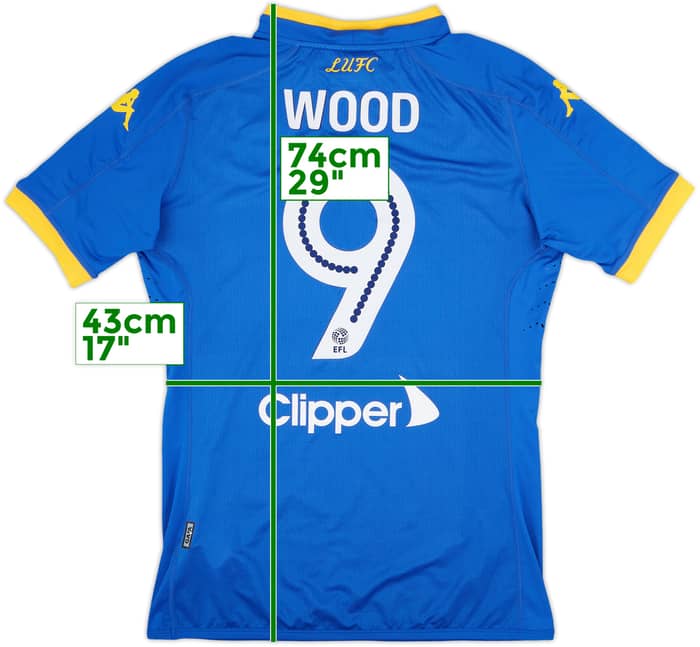 2016-17 Leeds United Authentic Away Shirt Wood #9 - 7/10 - (M)