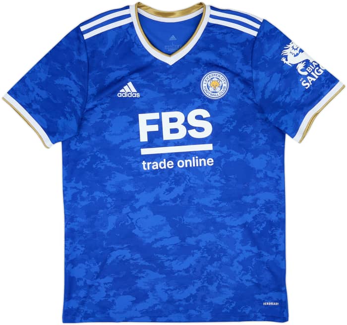2021-22 Leicester Home Shirt Vardy #9 - 8/10 - (L)