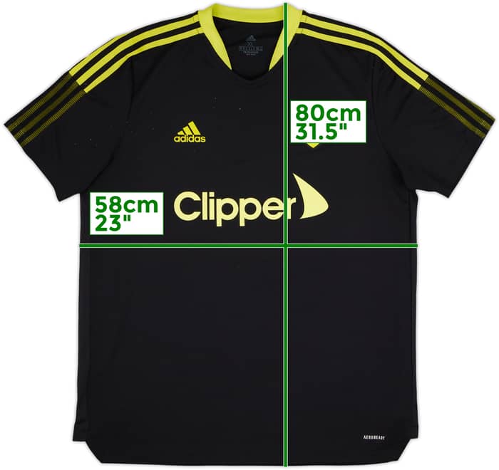 2021-22 Leeds adidas Training Shirt - 8/10 - (XL)
