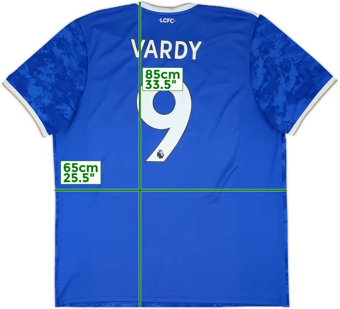 2021-22 Leicester Home Shirt Vardy #9 - 9/10 - (XXL)
