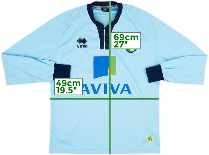 2013-14 Norwich GK Shirt - 8/10 - (S)