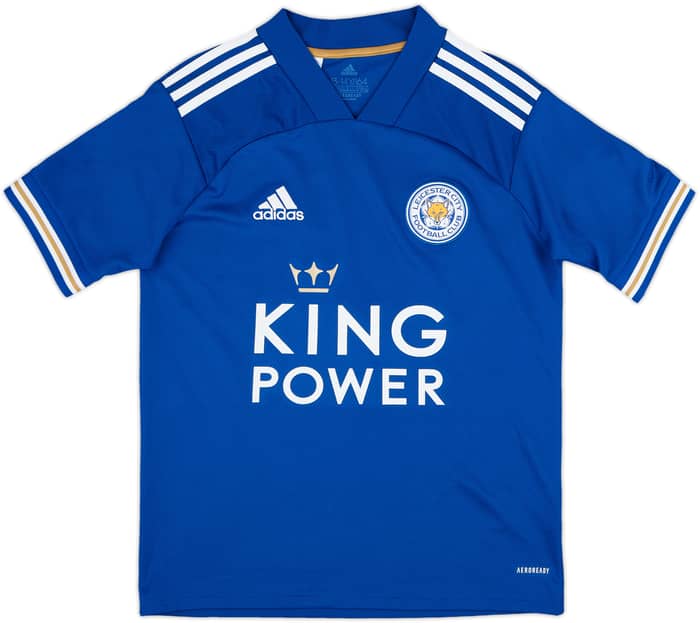 2020-21 Leicester Home Shirt Vardy #9 - 8/10 - (L.Boys)