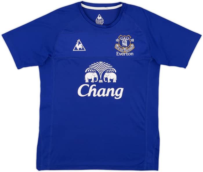 2010-11 Everton Home Shirt Baines #3 - 9/10 - (M)
