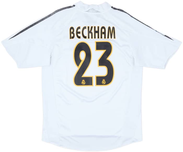 2004-05 Real Madrid Home Shirt Beckham #23 - 5/10 - (M)
