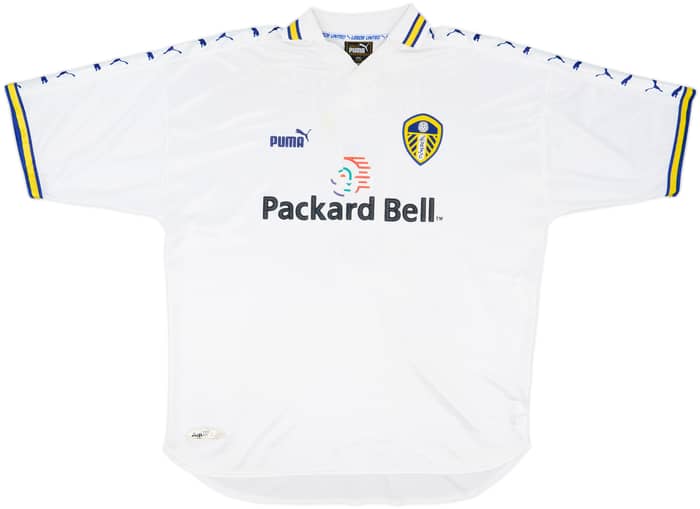 1998-00 Leeds United Home Shirt Radebe #5 - 7/10 - (XXL)