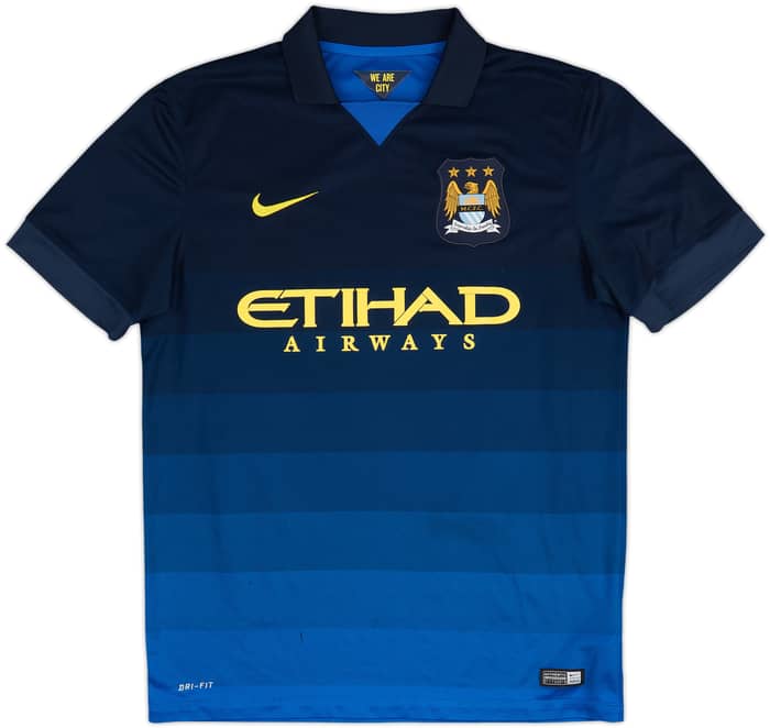 2014-15 Manchester City Away Shirt Kun Aguero #16 - 6/10 - (M)