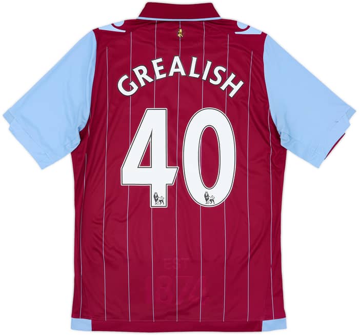 2014-15 Aston Villa Home Shirt Grealish #40 - 6/10 - (M)