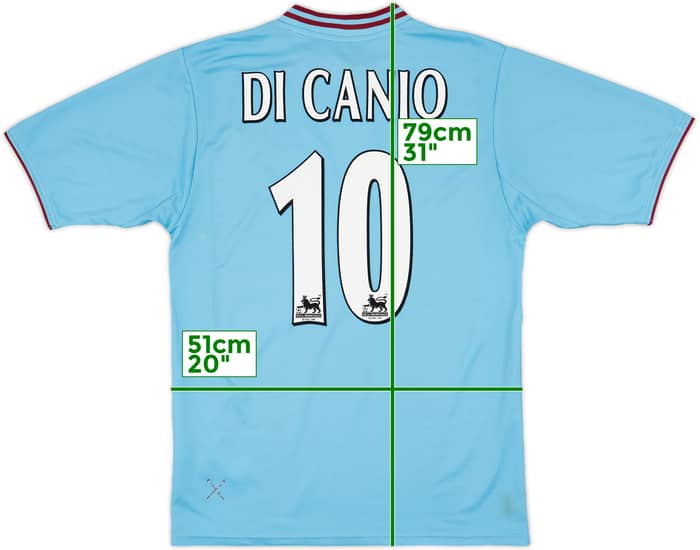2001-03 West Ham Away Shirt Di Canio #10 - 6/10 - (L)