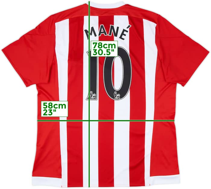 2015-16 Southampton Home Shirt Mane #10 - 7/10 - (XL)