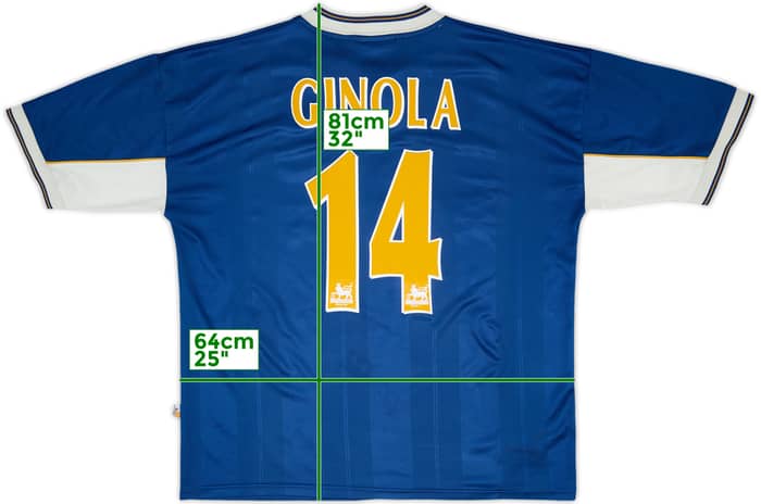 1997-98 Tottenham Away Shirt Ginola #14 - 7/10 - (XXL)