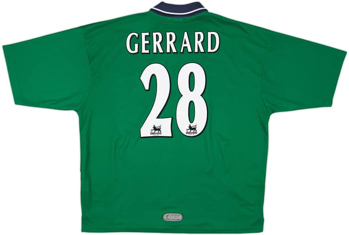 1999-00 Liverpool Away Shirt Gerrard #28 - 7/10 - (XL)