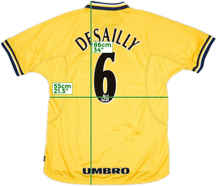 1998-00 Chelsea Third Shirt Desailly #6 - 8/10 - (XL)