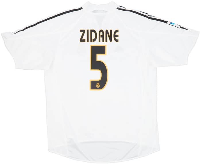 2004-05 Real Madrid Home Shirt Zidane #5 - 8/10 - (L)