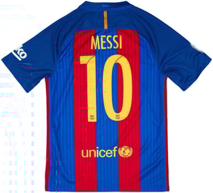 2016-17 Barcelona Home Shirt Messi #10 - 7/10 - (S)