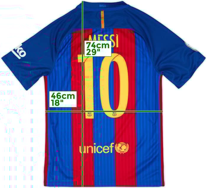 2016-17 Barcelona Home Shirt Messi #10 - 7/10 - (S)