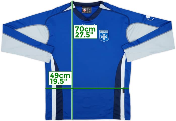 2005-06 Auxerre Uhlsport Training L/S Shirt - 8/10 - (L)