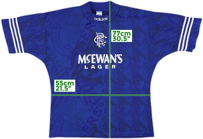 1994-96 Rangers Home Shirt - 7/10 - (XL)