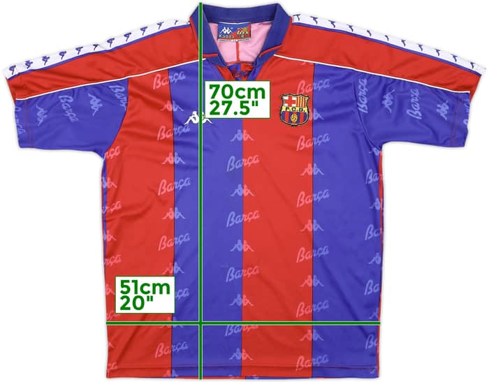 199-95 Barcelona Home Shirt - 7/10 - (M)