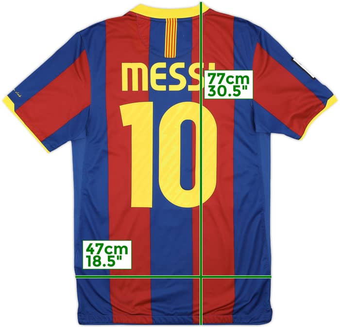 2010-11 Barcelona Home Shirt Messi #10 - 7/10 - (S)