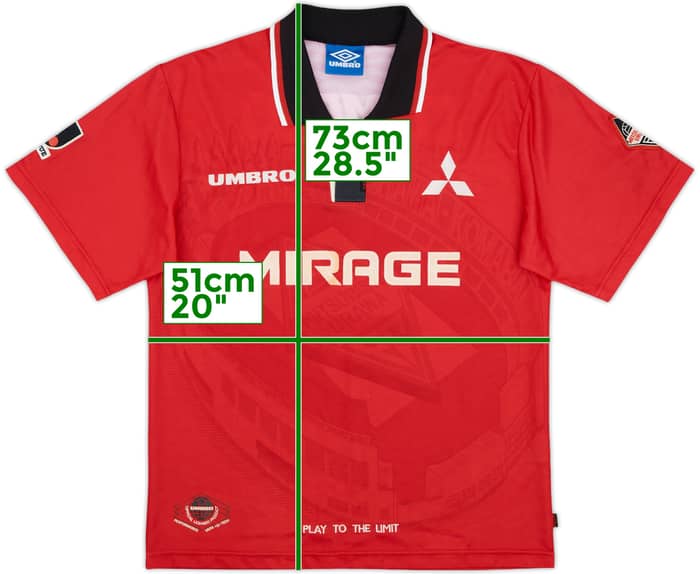 1997 Urawa Red Diamonds Home Shirt - 7/10 - (S)