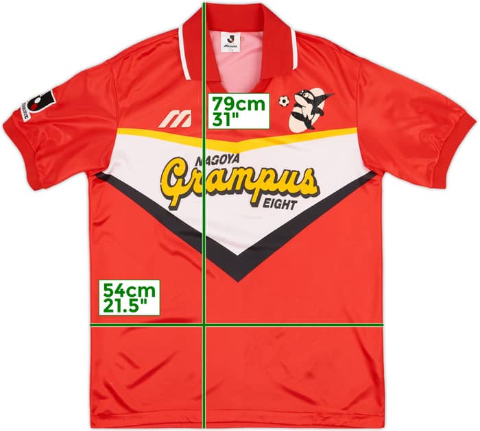 1993 Nagoya Grampus Eight Home Shirt - 6/10 - (L)