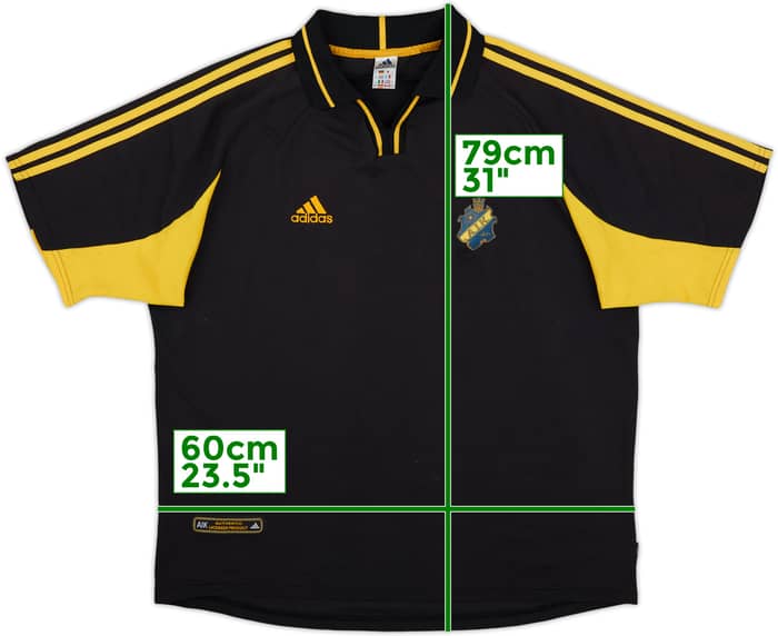2000-02 AIK Stockholm Home Shirt - 7/10 - (XL)