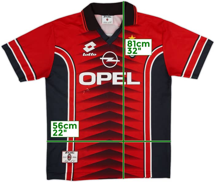 1997-98 AC Milan Lotto Training Shirt - 6/10 - (XL)