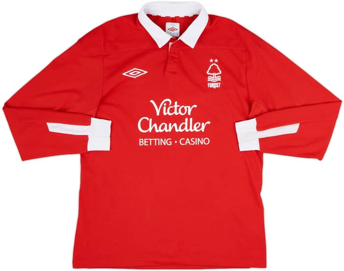 2011-12 Nottingham Forest Home L/S Shirt - 8/10 - (S)
