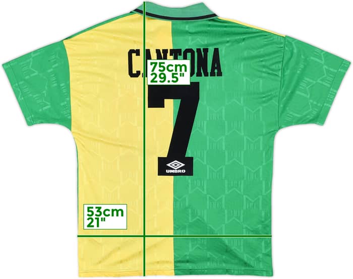 1992-94 Manchester United Third Shirt Cantona #7 - 6/10 - (L)