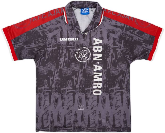 1996-97 Ajax Away Shirt Kluivert #9 - 9/10 - (L)