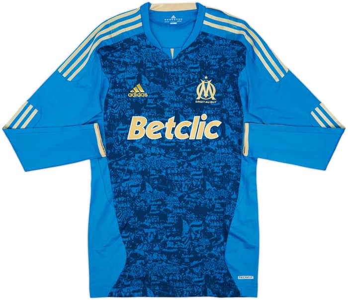 2011-12 Olympique Marseille Player Issue Techfit Away L/S Shirt - 6/10 - (XL)