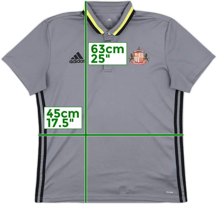 2016-17 Sunderland adidas Polo Shirt - 9/10 - (L)
