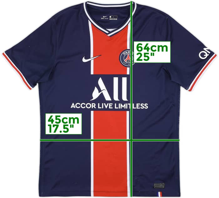 2020-21 Paris Saint-Germain Home Shirt - 7/10 - (L)