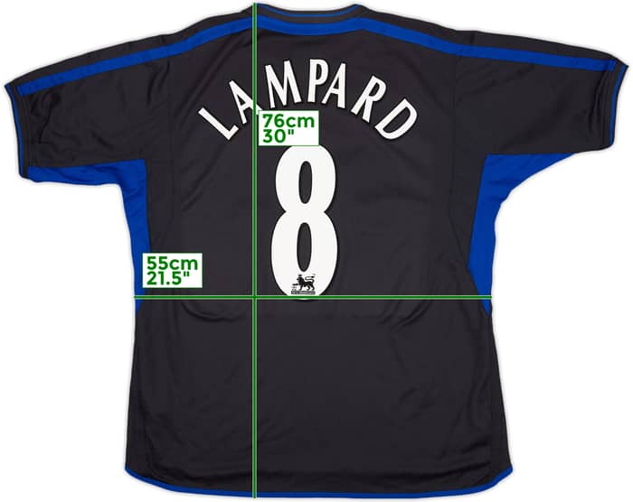 2002-04 Chelsea Away Shirt Lampard #8 - 8/10 - (XL)