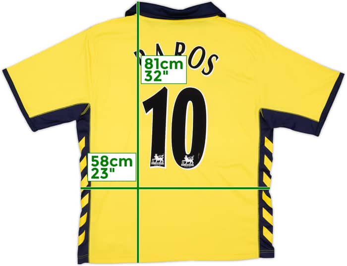 2005-06 Aston Villa Away Shirt Baros #10 - 8/10 - (XL)