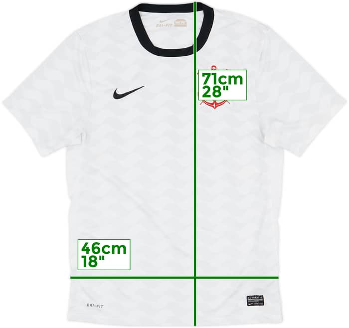 2012-13 Corinthians Home Shirt - 9/10 - (S)