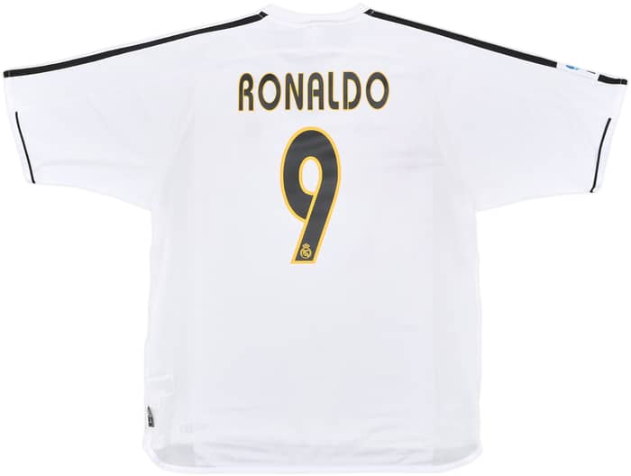 2003-04 Real Madrid Home Shirt Ronaldo #9 - 9/10 - (L)