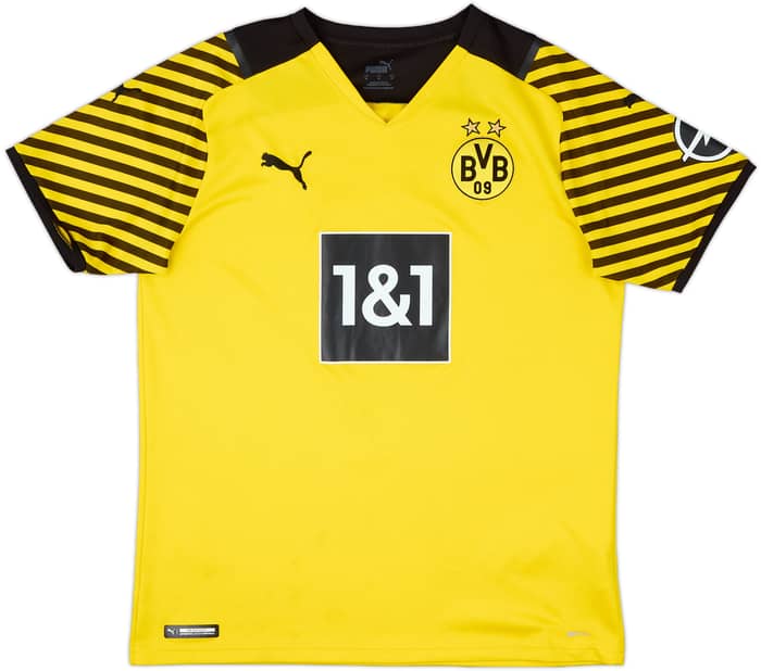 2021-22 Borussia Dortmund Home Shirt Haaland #9 - 7/10 - (M)
