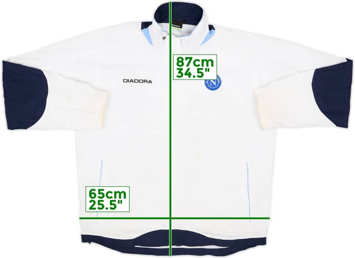 2002-03 Napoli Diadora Track Jacket - 5/10 - (XXL)
