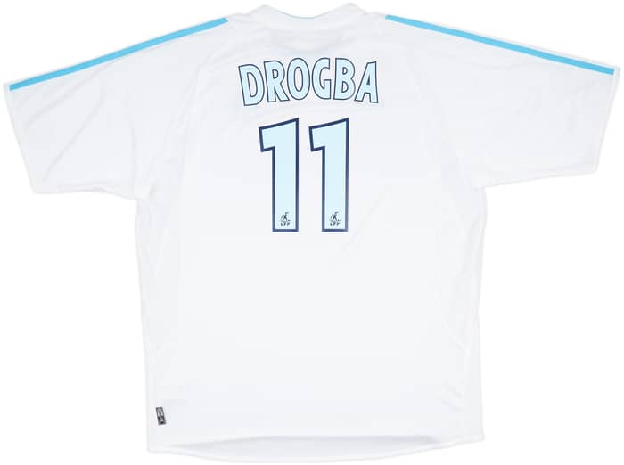 2003-04 Olympique Marseille Home Shirt Drogba #11 (XL)