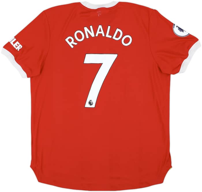 2021-22 Manchester United Authentic Home Shirt Ronaldo #7 - 6/10 - (XL)