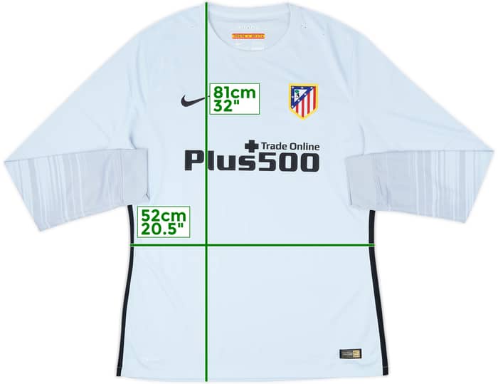 2015-16 Atletico Madrid Authentic GK Shirt - 7/10 - (XL)