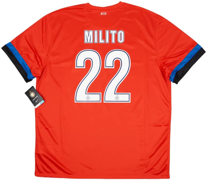 2012-13 Inter Milan Away Shirt Milito #22 (XXL)